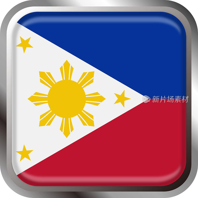 菲律宾国旗图标矢量说明材料