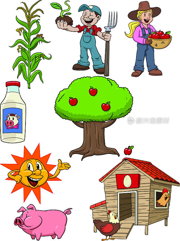 农业的漫画