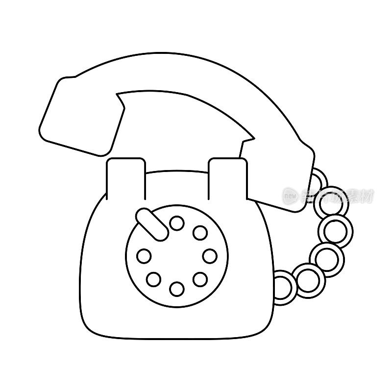 老式电话符号