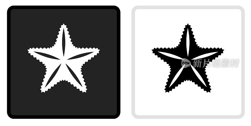 海星鱼图标上的黑色按钮与白色翻转
