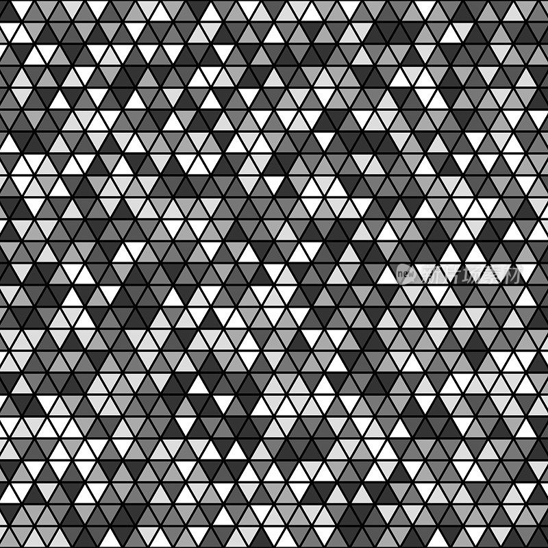 灰度三角形的半随机模式