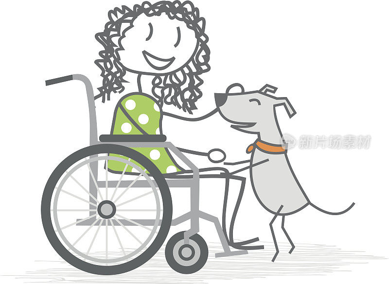 残疾和狗