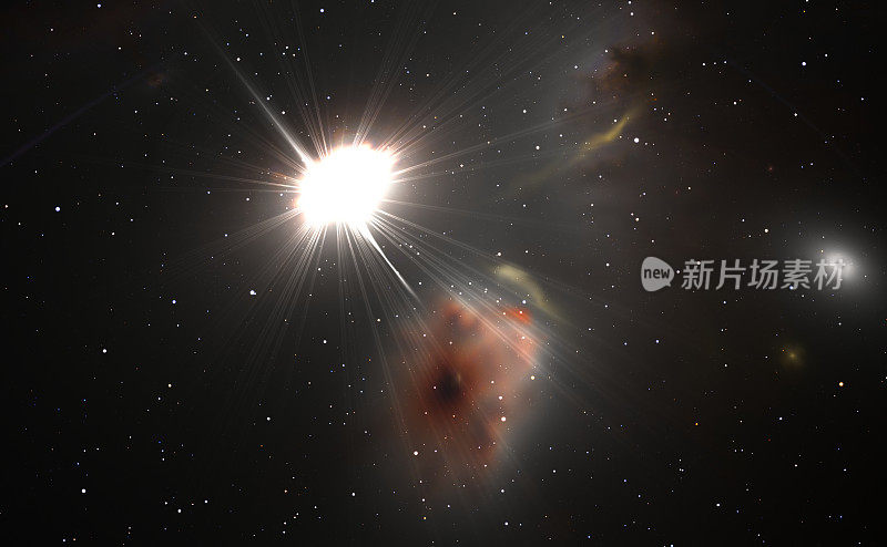 空间背景与类星体和恒星用于科学，天文学，宇宙和教育项目