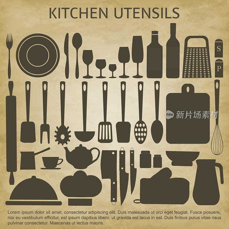 Logo厨房图标套装