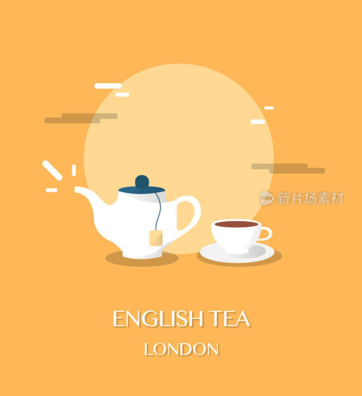 伦敦博物馆的英国茶插图设计