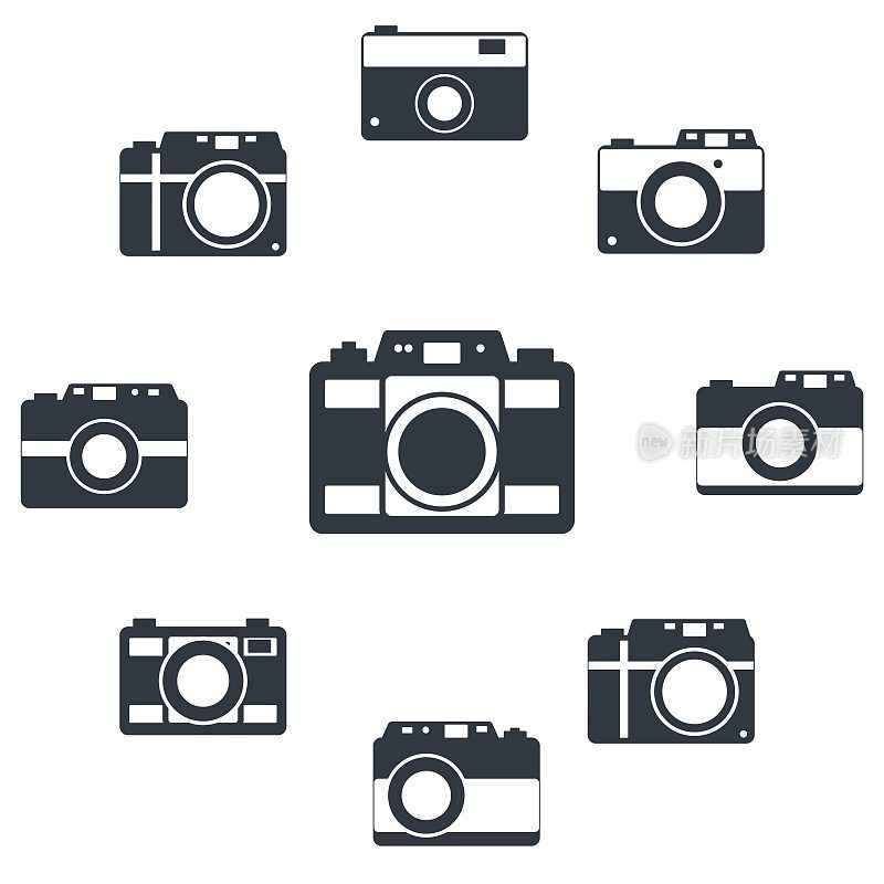 照片相机图标设置为网站和用户界面