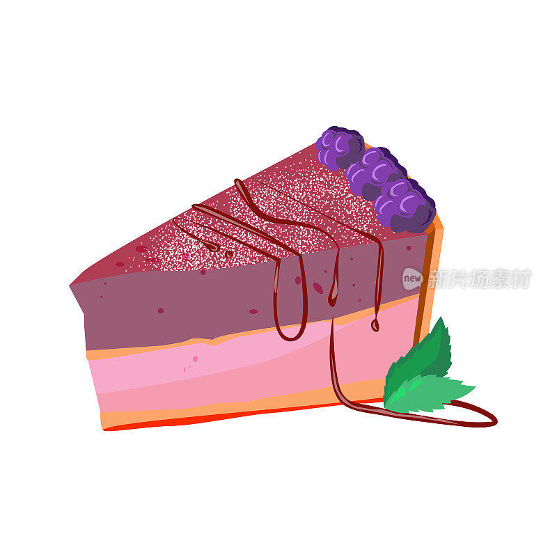 粉色蛋糕插图