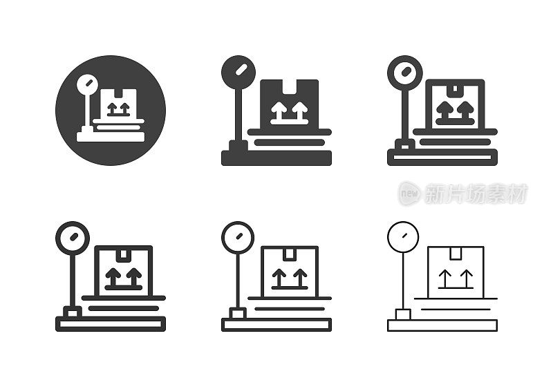 盒子重量秤图标-多系列