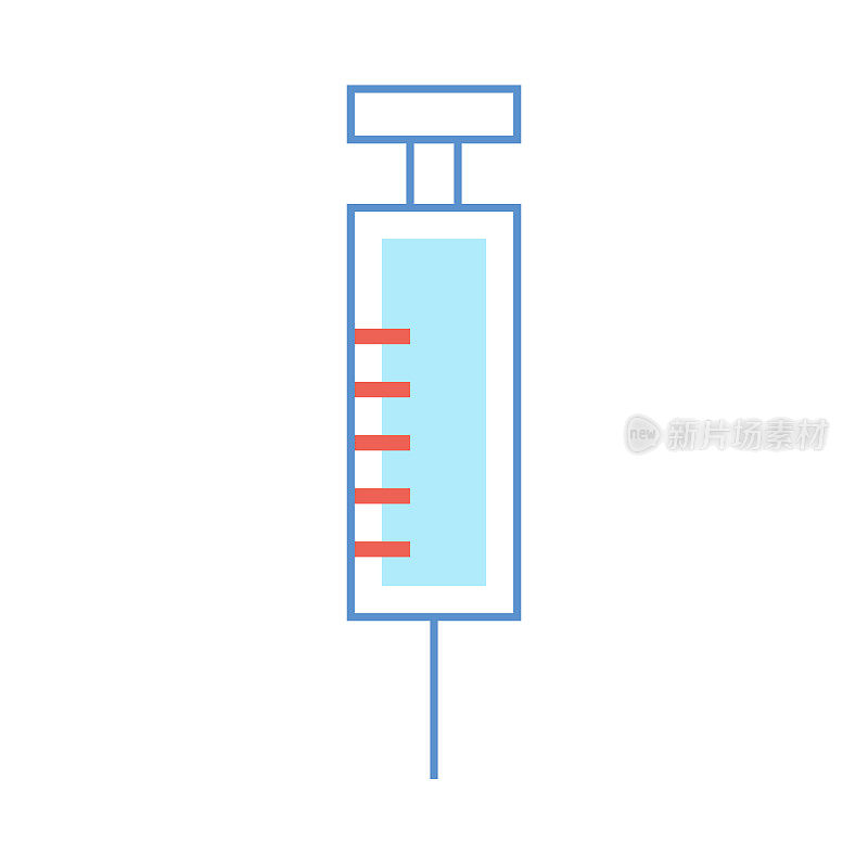 疫苗注射器图标设计