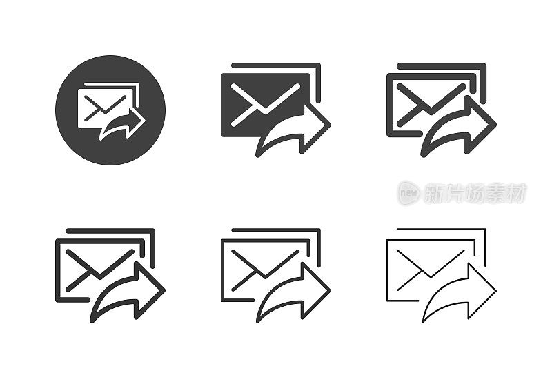 邮件共享图标-多系列