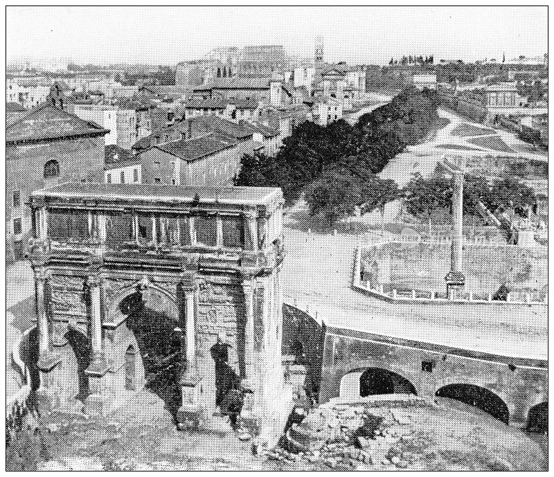 罗马古玩旅行照片:塞普提乌斯・西弗勒斯拱门