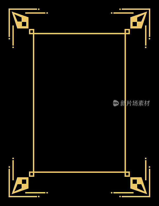 黄金装饰艺术边界