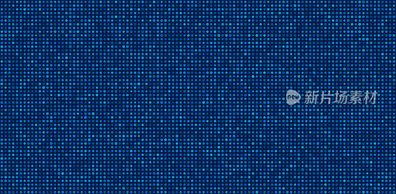 无缝蓝色半色调点纹理图案