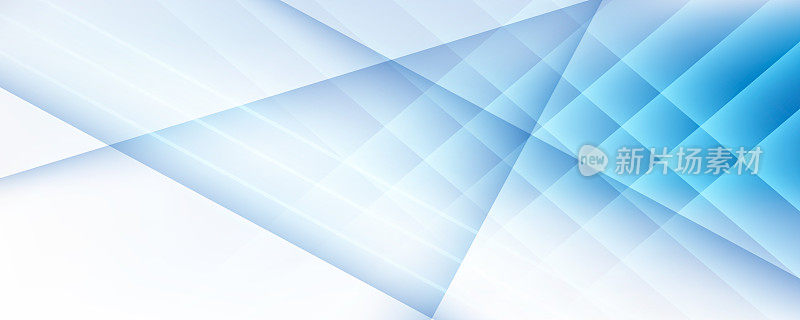 现代白色和浅蓝色渐变几何三角形多边形抽象背景