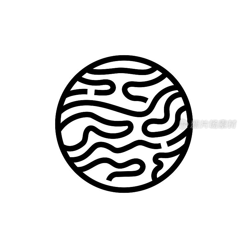 火星星球,外太空线图标
