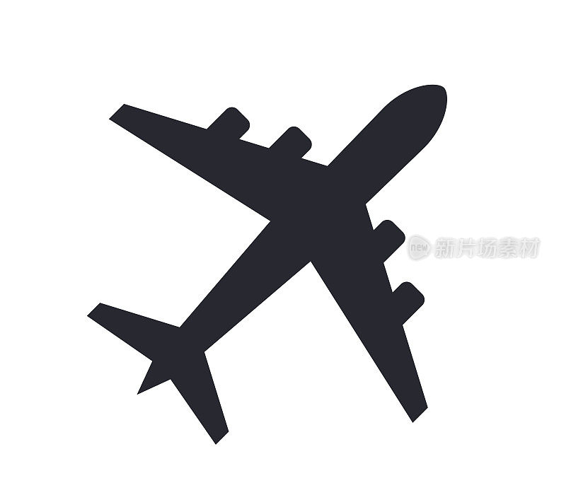 飞机或平面矢量图标