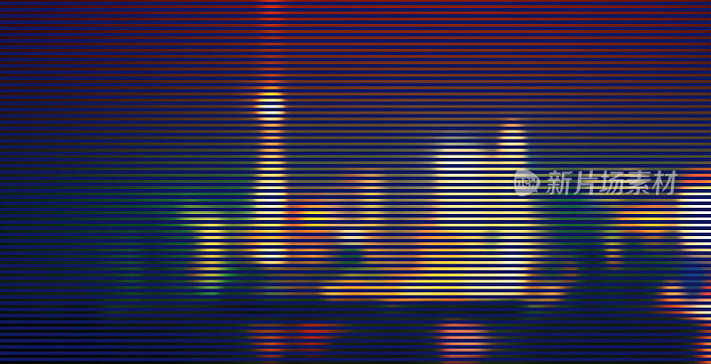 矢量闪烁霓虹上海城市之夜赛博朋克背景