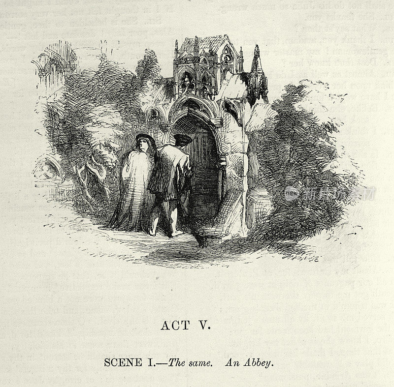 威廉・莎士比亚的《维罗纳的两位绅士》，第五幕，第一场，同一座修道院