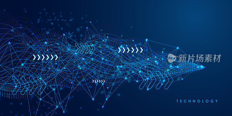 技术网络背景。