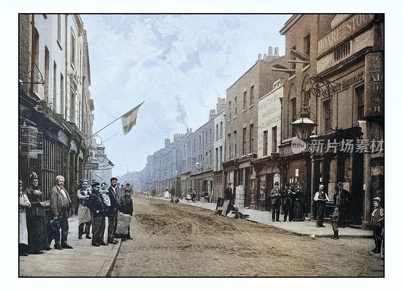 古董伦敦的照片:圣乔治街，拉特克利夫高速公路