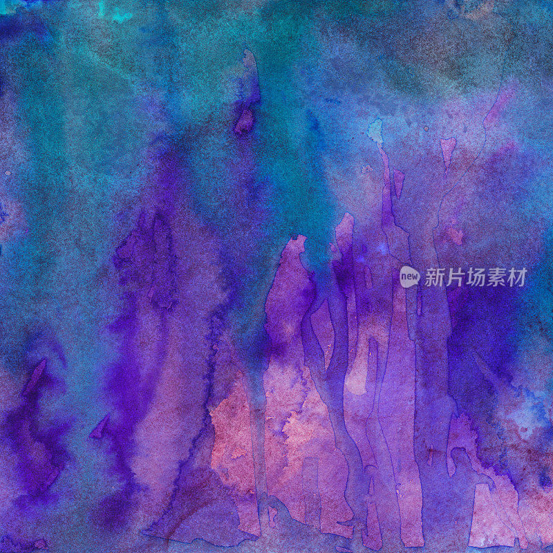 紫色、粉红色和蓝色手绘纹理背景