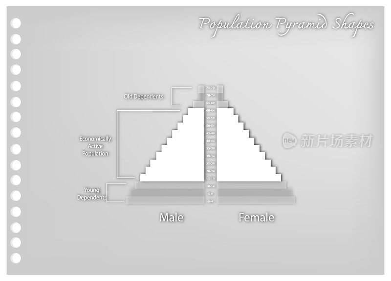 人口金字塔图的细节取决于年龄