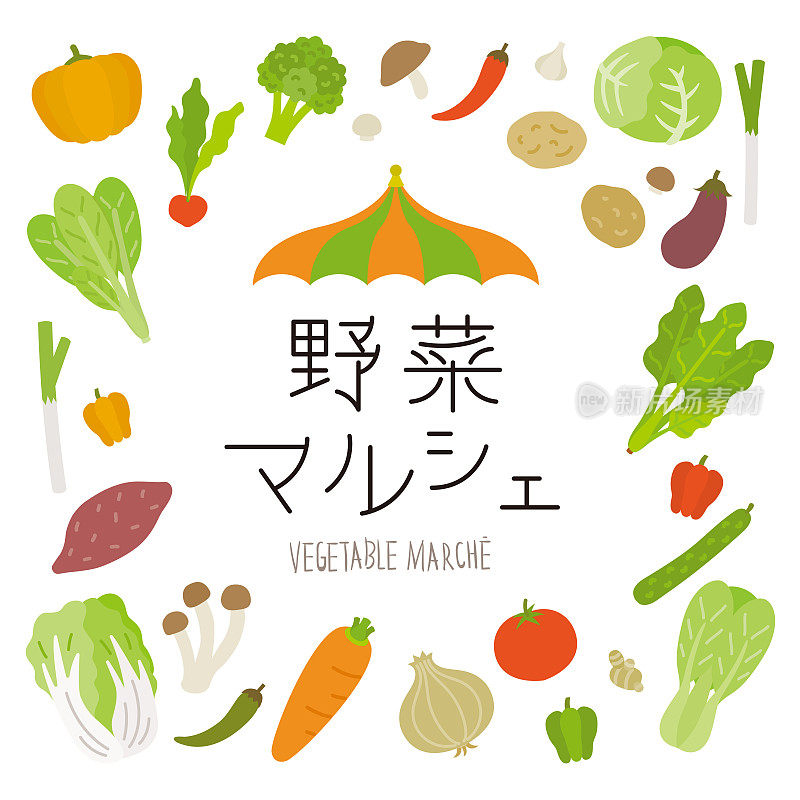 新鲜蔬菜集(矢量)