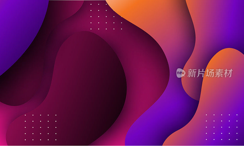 现代液体梯度颜色抽象背景