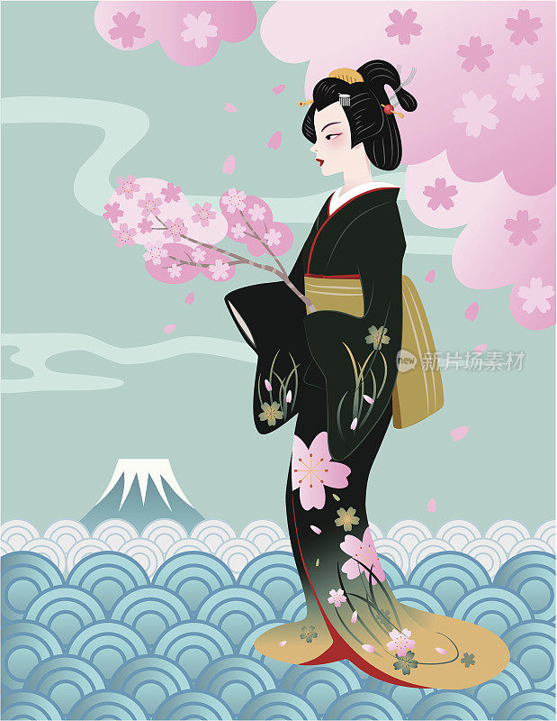 geisha-cherry花朵