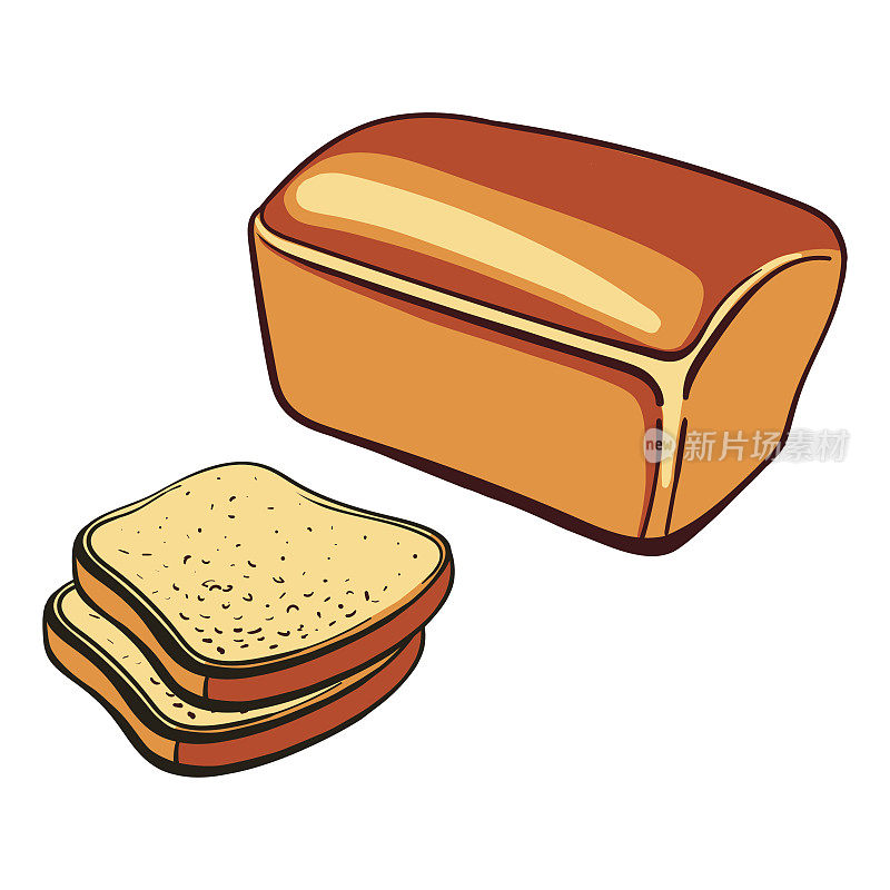 Isolated_Bread_With_Slices