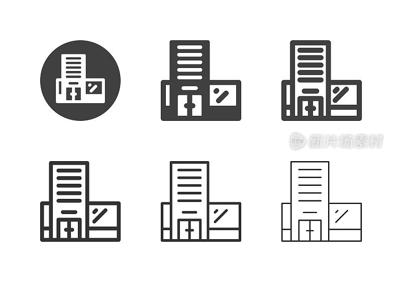 建筑图标-多系列