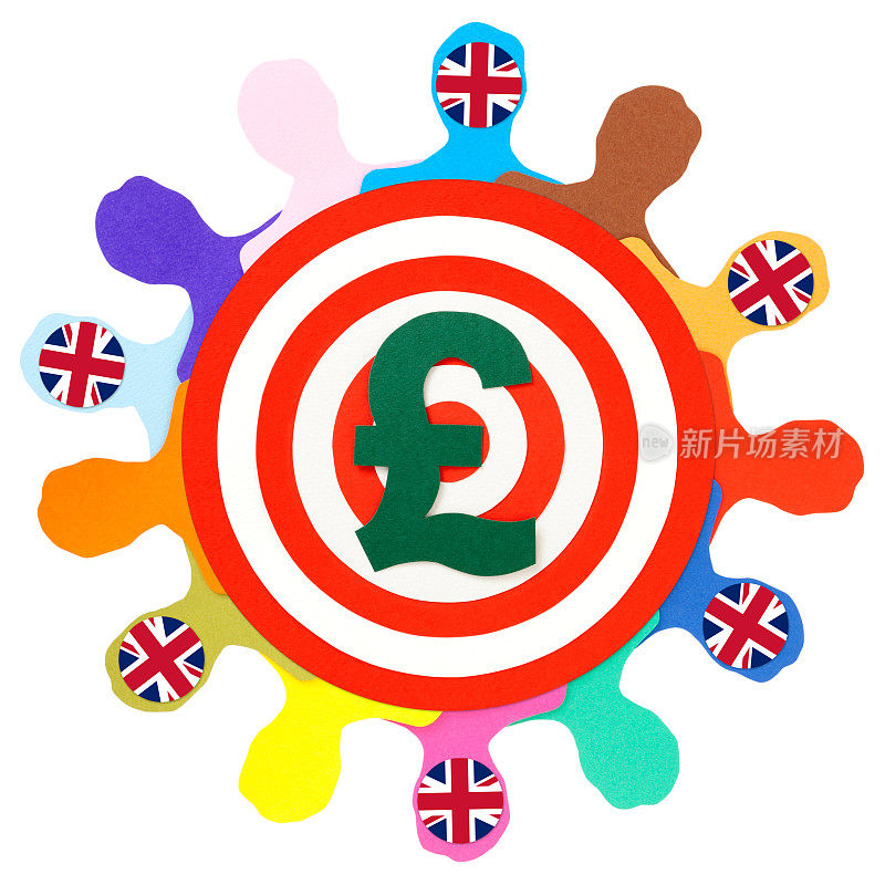 英国男人有英镑标志