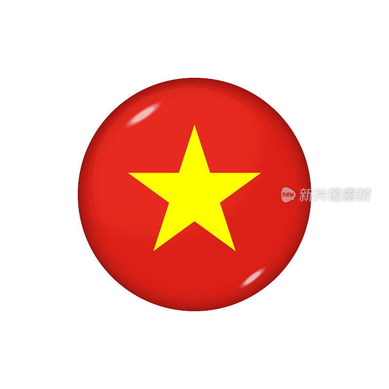 光滑的国旗象征越南