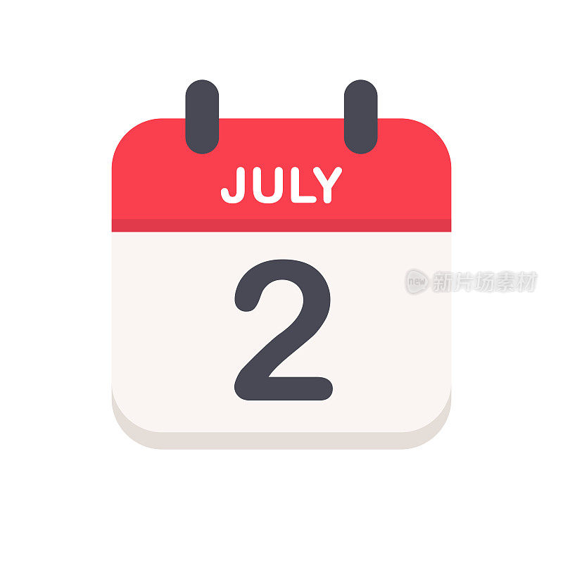 7月2日-日历图标