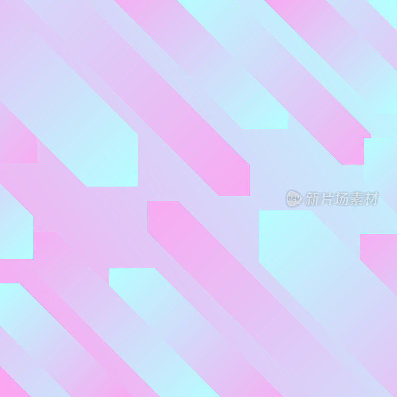几何形状的抽象设计-流行的粉红色梯度