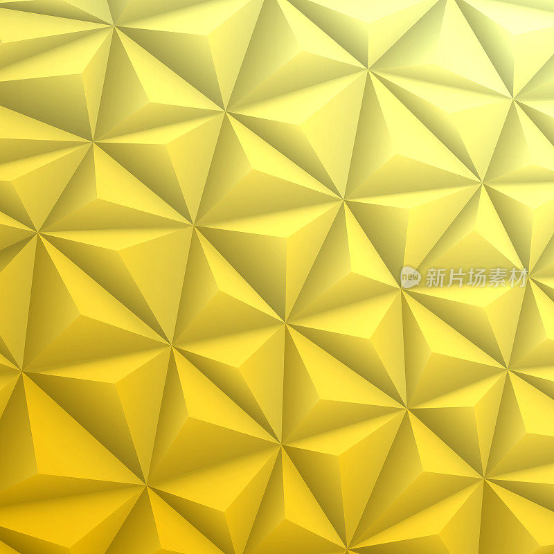 抽象几何纹理-低多边形背景-多边形马赛克-黄色梯度