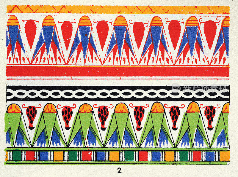 古埃及装饰艺术，从木乃伊案例，丰富的抽象图案和形状，设计史