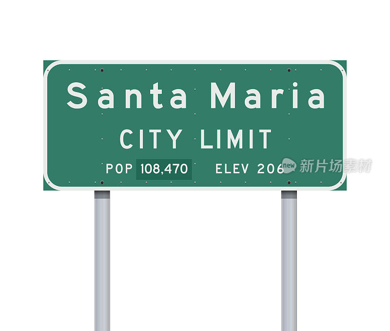 圣玛丽亚城市限制路标