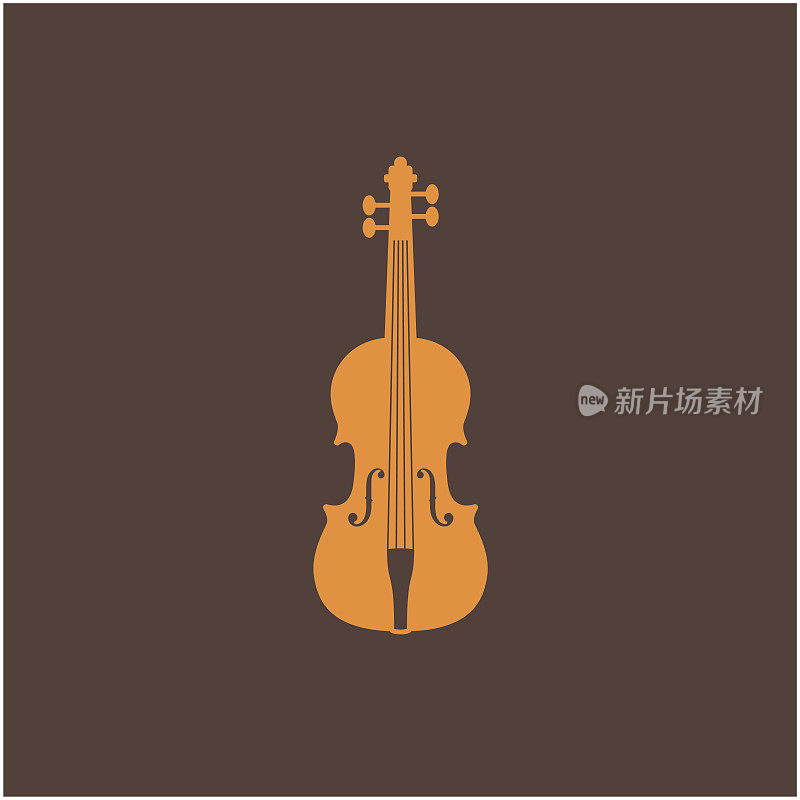 小提琴插画