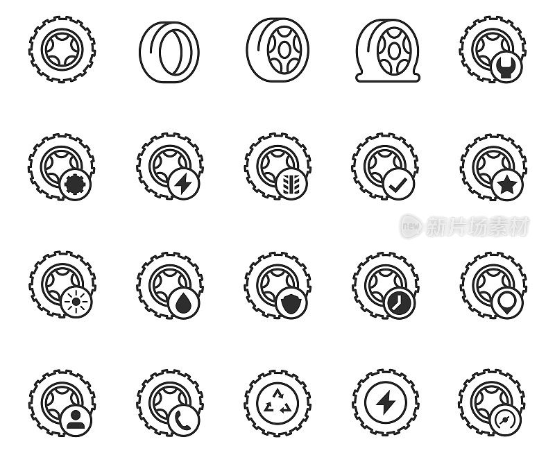 轮胎图标设置