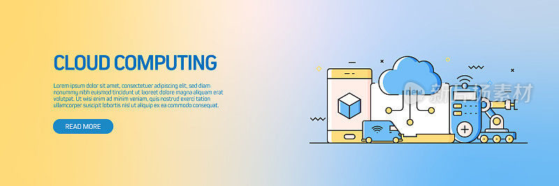 工业4.0相关旗帜设计与图标