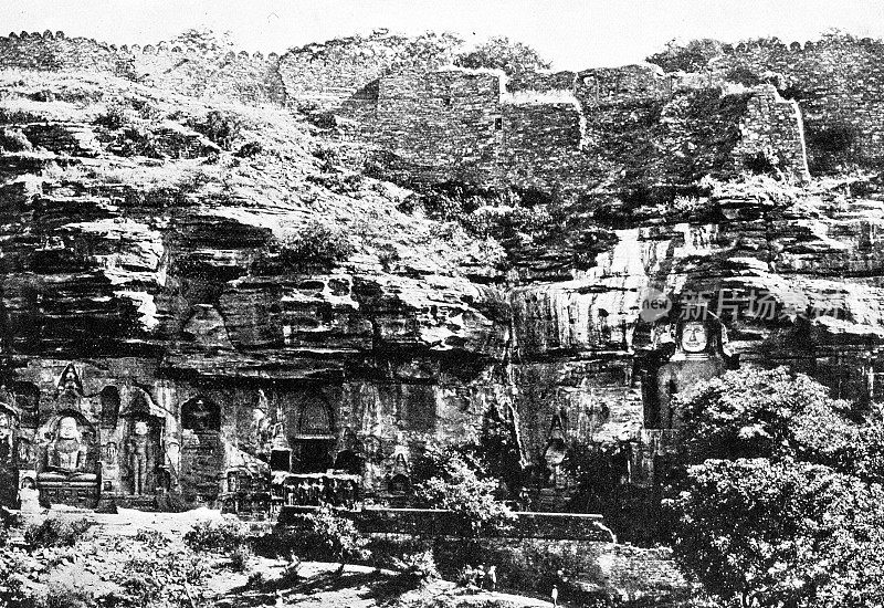 1895年印度的人物和地标:欢乐谷，瓜廖尔