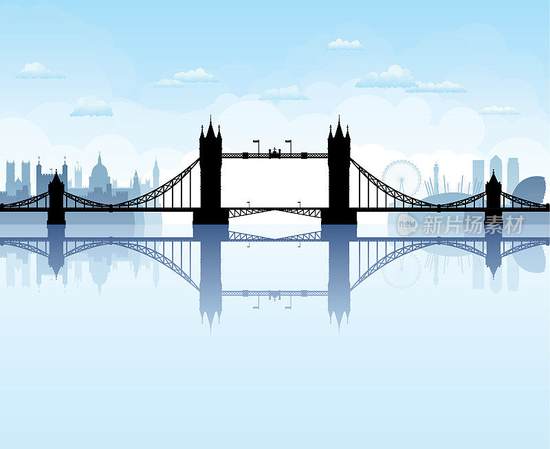 伦敦塔桥(所有建筑都已完成且可移动)