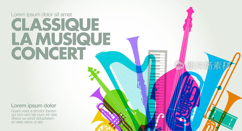 法国古典音乐会海报