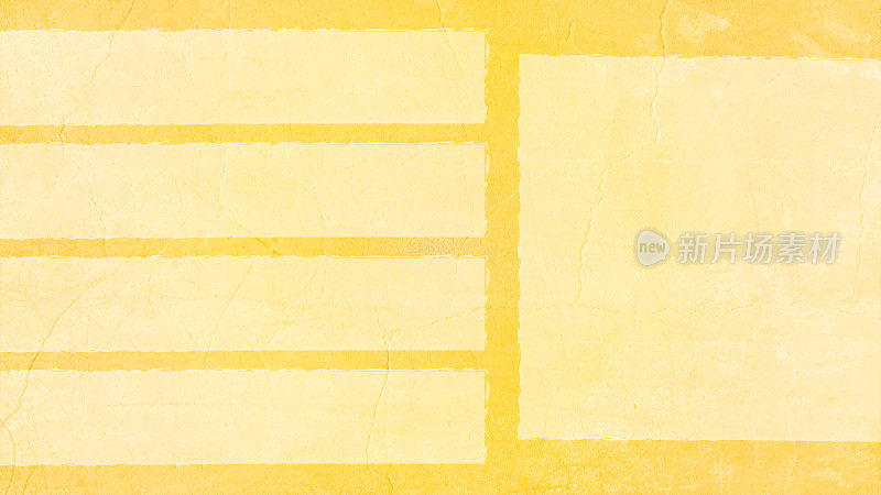 明亮的充满活力的阳光芥末黄色彩色纹理效果空白空水平矢量背景与较浅的颜色条纹和一个大标签制作一个列表或做模板