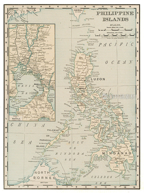 1899年菲律宾群岛地图