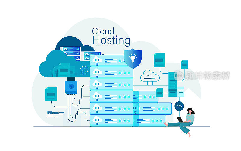 平面矢量业务数据中心技术与云计算服务理念