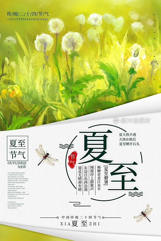 夏至二十四节气之一海报