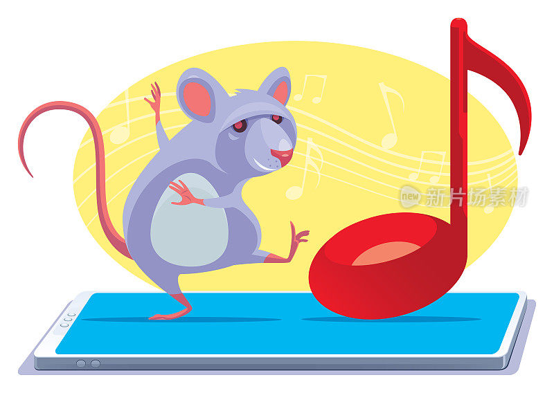 鼠标在智能手机上跳舞