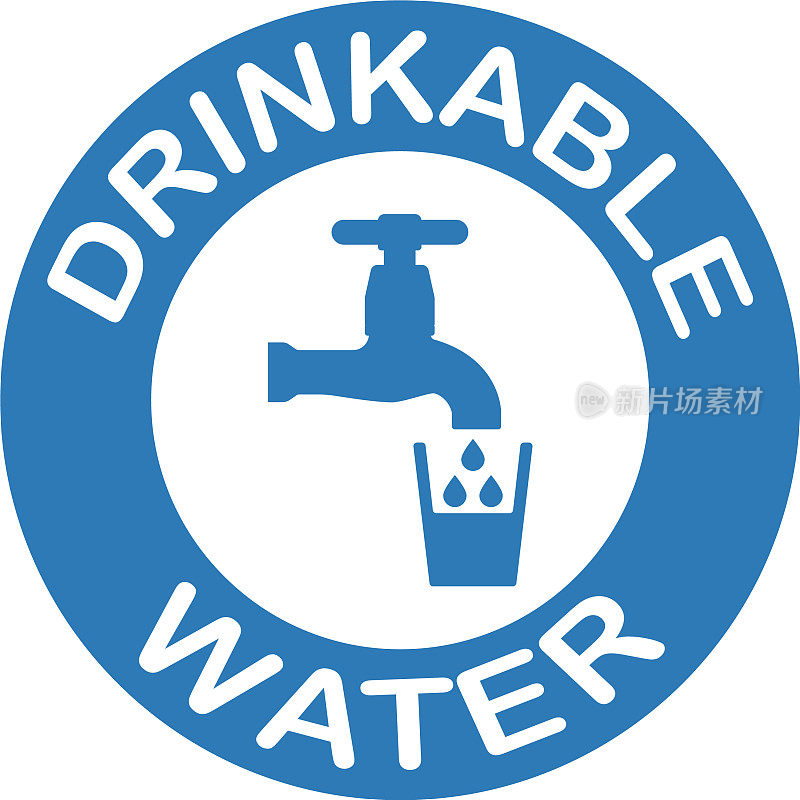 饮用水的图标